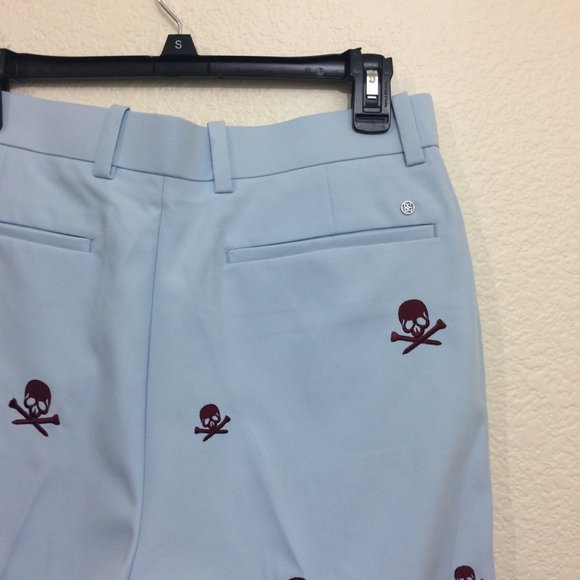 G/FORE Mens Killer Skulls Embroidery Golf Shorts - Picture 6 of 12